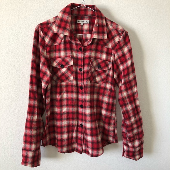 Molokai Red/Black Flannel. Size Medium - Picture 3 of 9